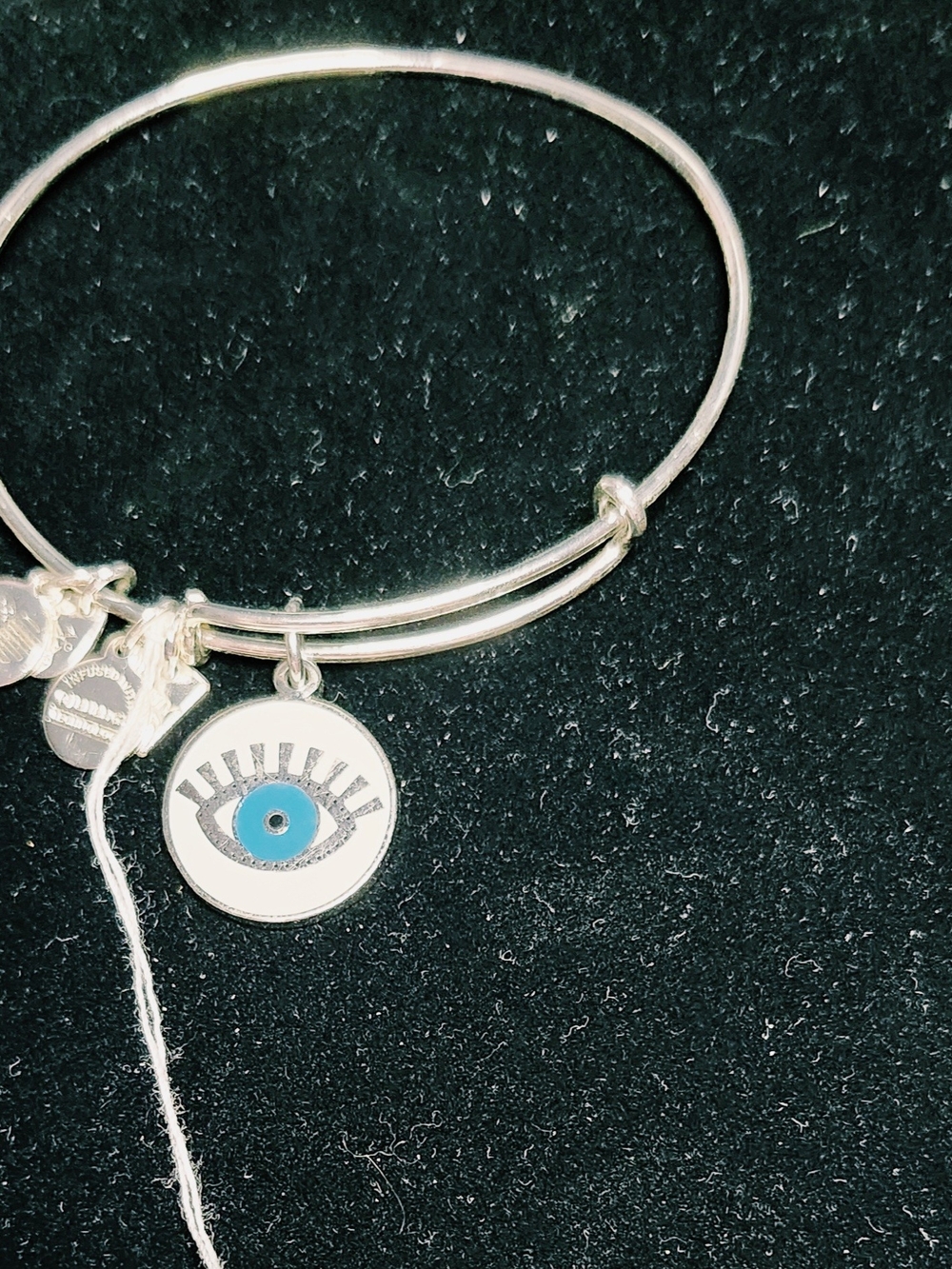 ​Alex and Ani Style Evil Eye Expandable Wire Bangle